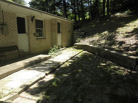 Shaded backyard patio