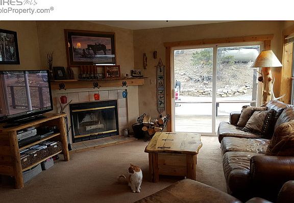 Living Room With Real Wood Fireplace!