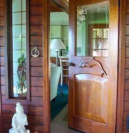 This is the entrance to the main house with covered lanai