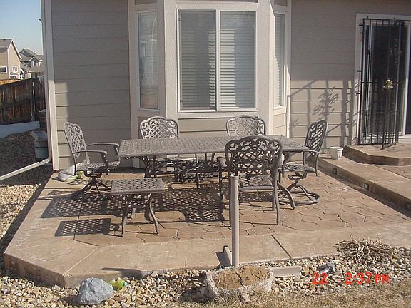 Backyard (Stamped concrete)