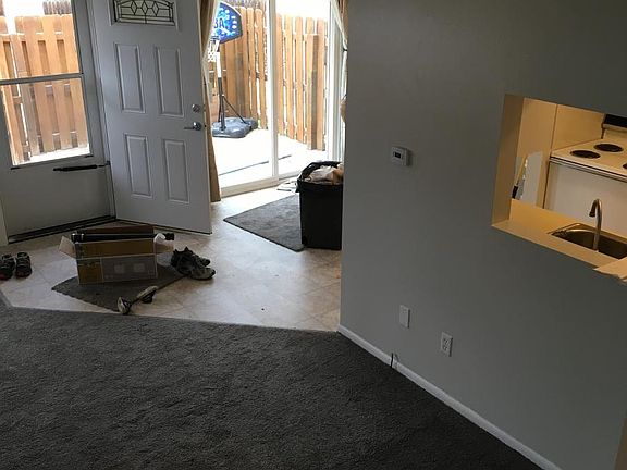 from stairs to living/dining