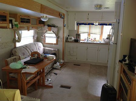 Kitchen, Dining & Living Room