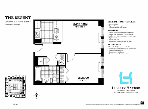 Floor plan 30 REGENT-1 BEDROOM PLAN C