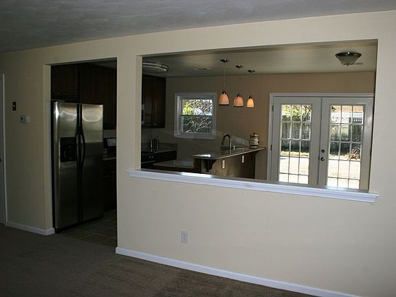 Living room, open to kitchen and dining