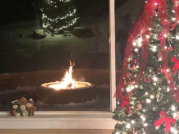 Fire at Xmas time 