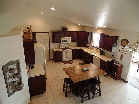 Kitchen with Cherry Cabinets