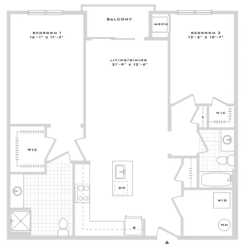 Floor plan B2-B11