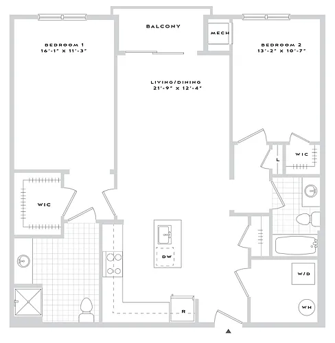Floor plan B2-B11