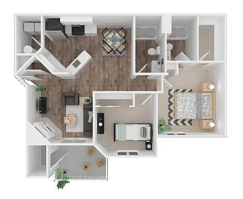 Floor plan 2x2 Reno