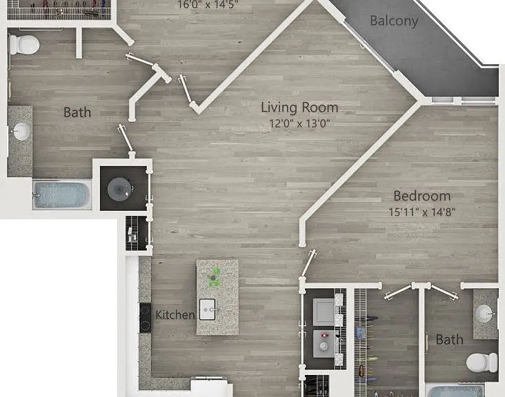 Novel NoDa - B2c ADA - 2 Beds - 2 Baths - 1324 Sq. ft.