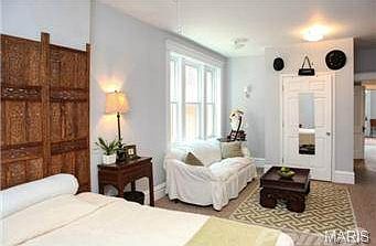 Master bedroom with lush carpet, large closet and great space.