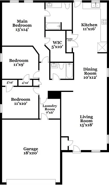 3 bed, 2.0 bath, 1412 sqft, $1,985 — Photo 2