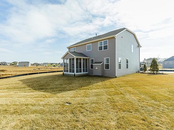 Rear Elevation with Screened In Porch