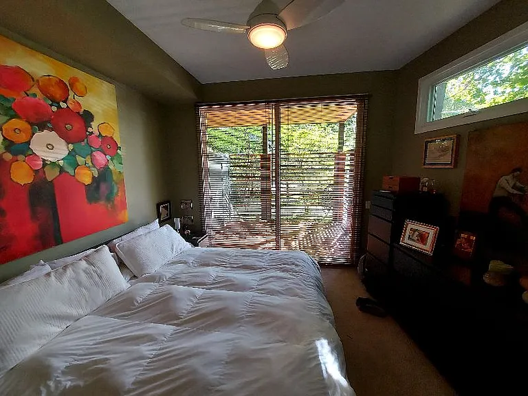 Primary bedroom with king bed