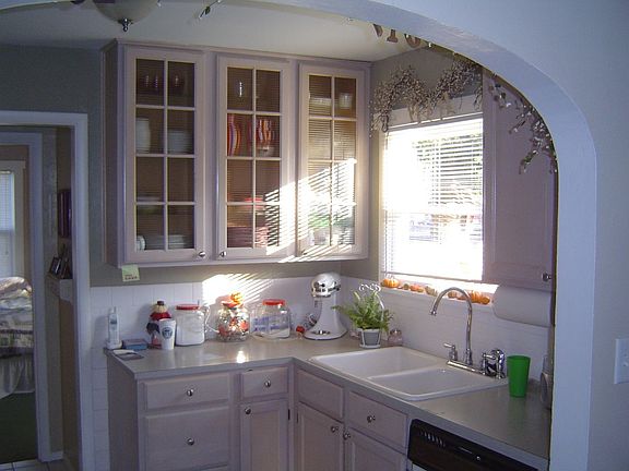 Updated kitchen with newer tile floors.