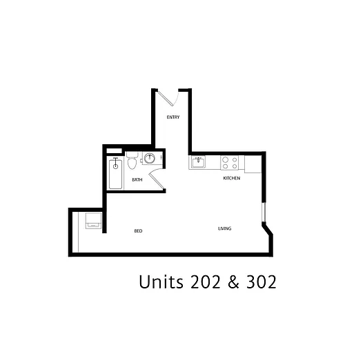 Floor plan 1 Bed - Type 7A