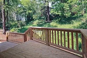 Spacious Back Deck