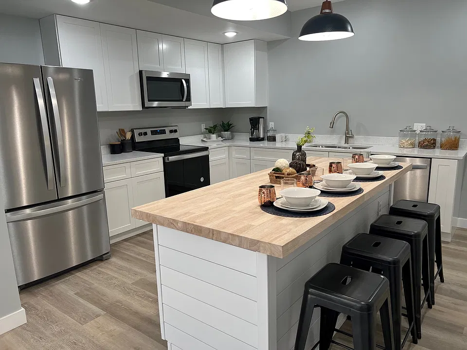 Staged unit with an identical floorplan.