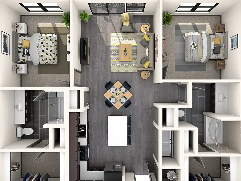 2 Bedroom | 2 Bath | 1090 SF 2 Bedroom | 2 Bath | 1090 SF