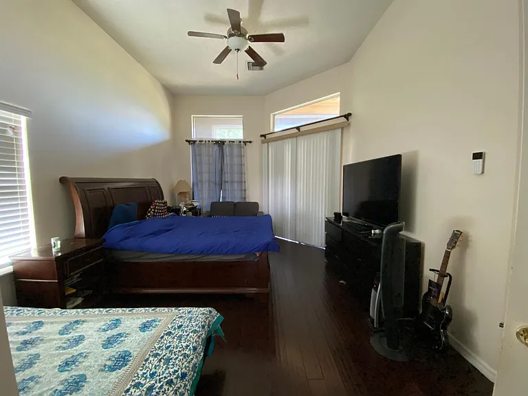 Huge master bedroom with high ceilings