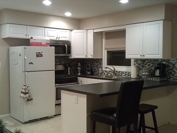 Kitchen with Laundry Closet and garage access