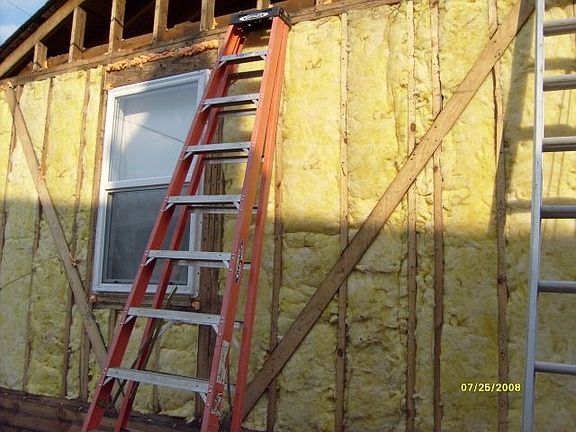 New insulation put in.