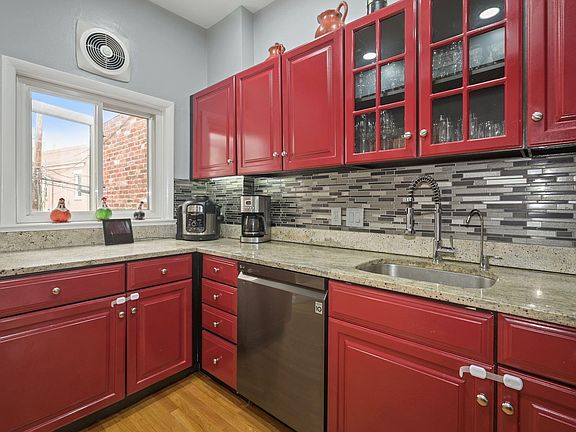 Ample cabinet storage + counter space