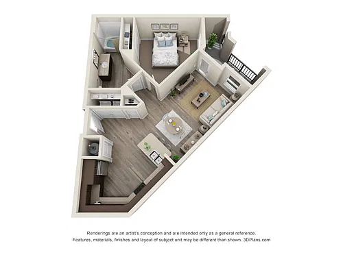 Floor plan 1x1-801