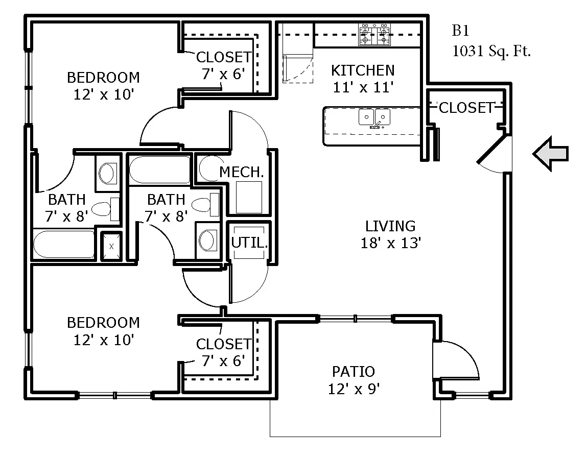 Floor plan B1