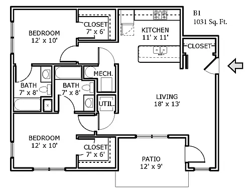 Floor plan B1