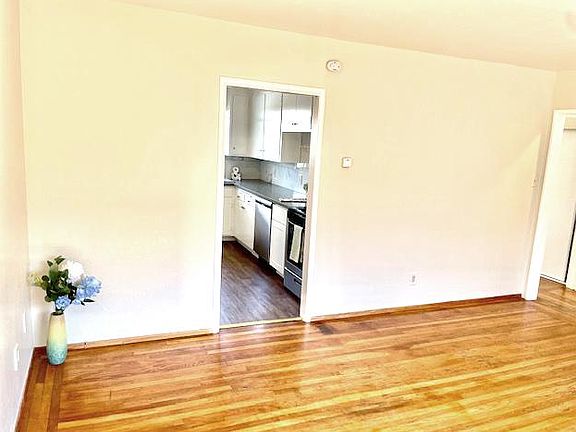 Living room looking toward kitchen