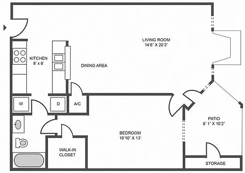 Floor plan 1C