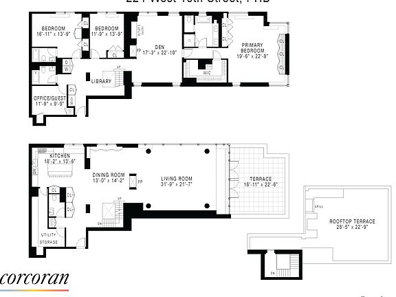 2nd image of 224 W 18th St #Penthouse B