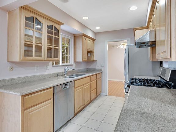 Kitchen with stainless steel appliances!