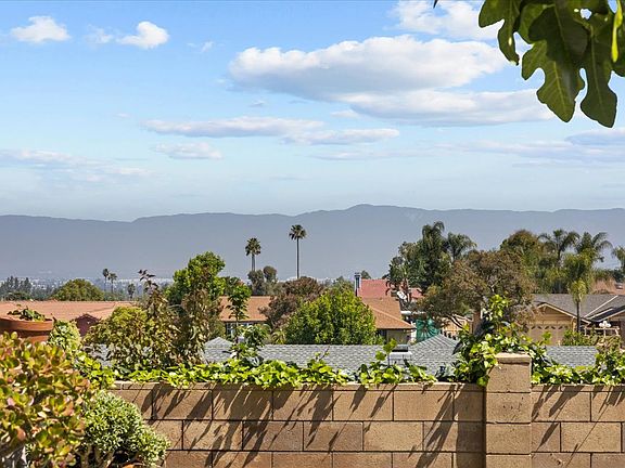 mountain view and city view from backyard