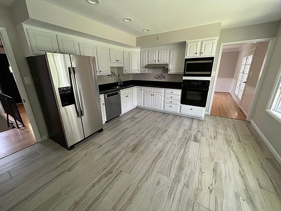 Kitchen with new flooring