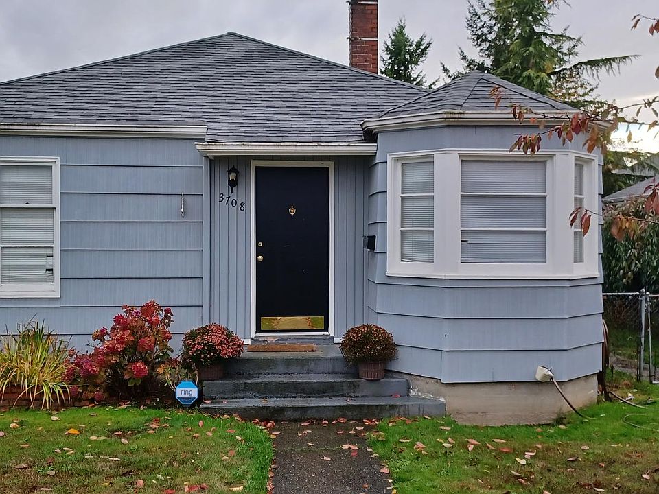 Close up of front of house.