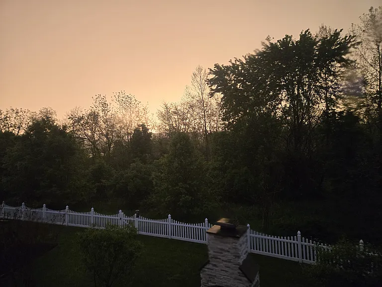 Scenic sunset views from the back of the house
