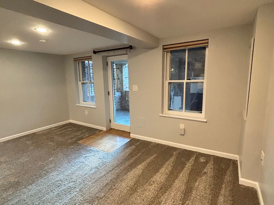 Entrance and living area looking from the kitchen