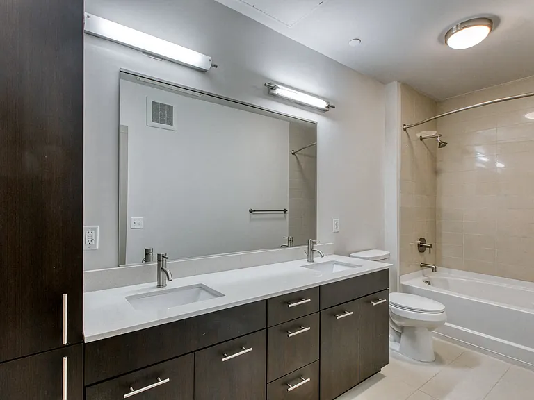 Double vanities in primary bedroom