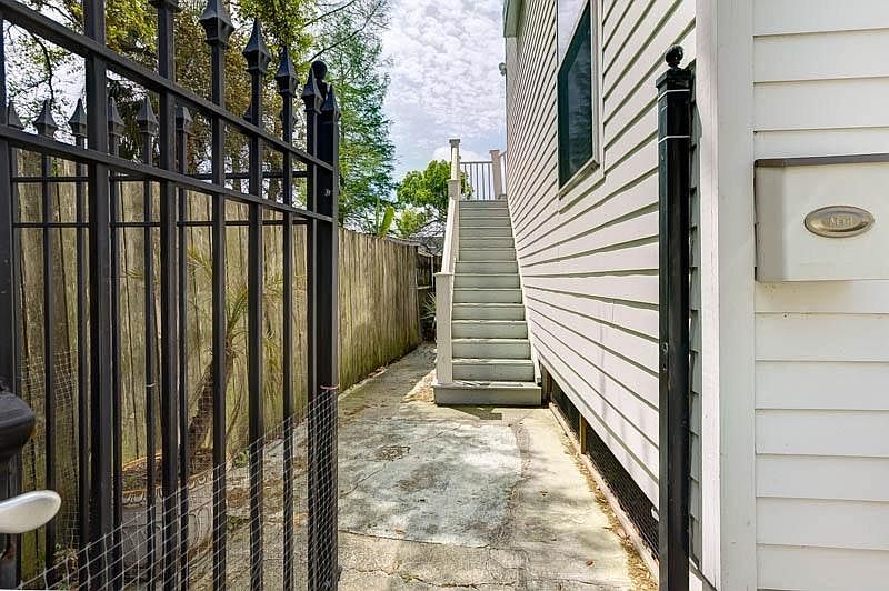 Private gated entrance