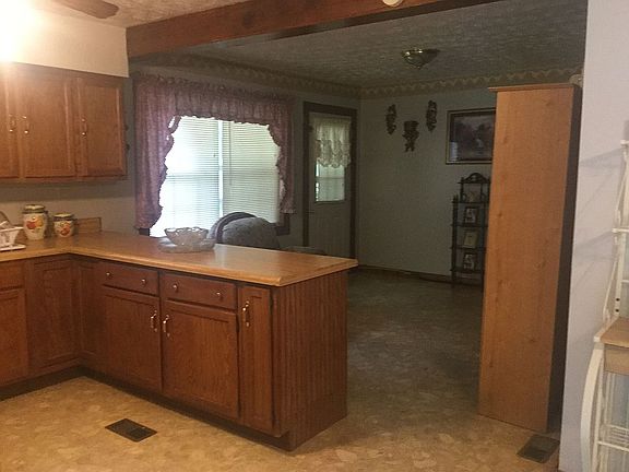 kitchen and living room