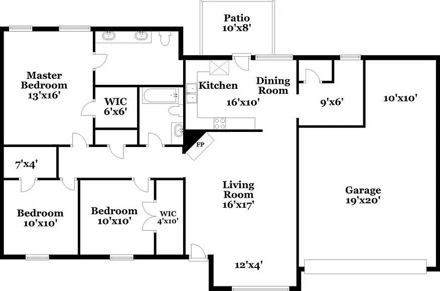 3 bed, 2.0 bath, 1333 sqft, $1,750 — Photo 2