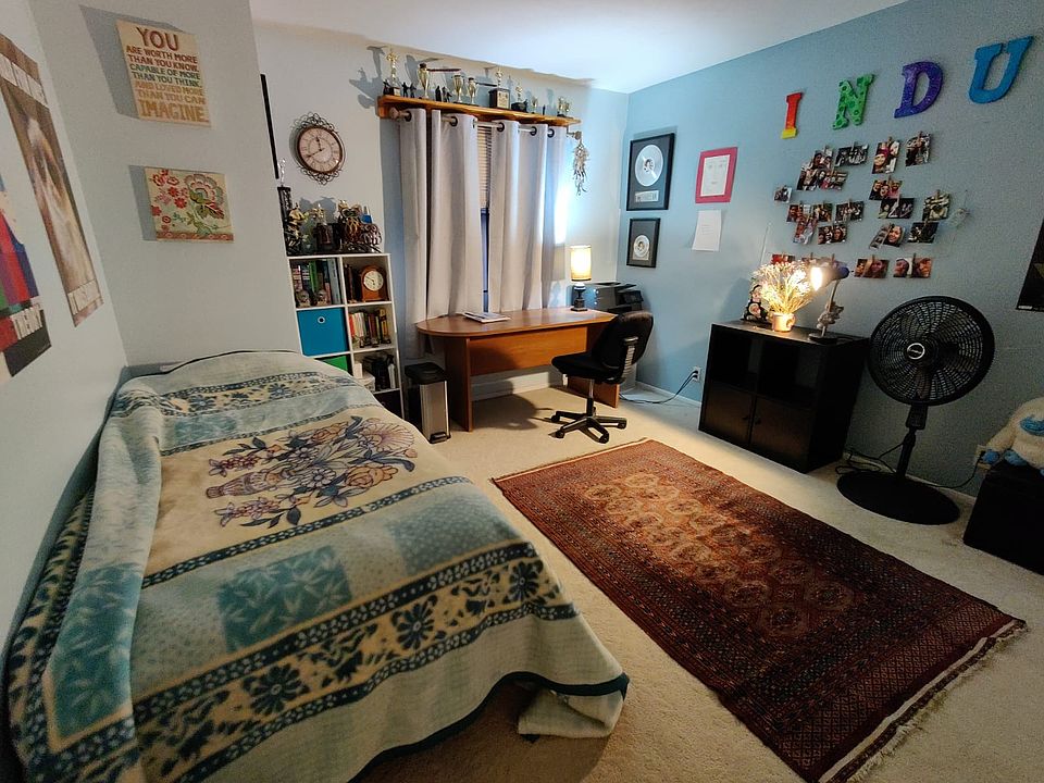 The room you will rent, as furnished by a previous occupant