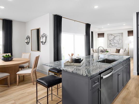 Kitchen and dining area