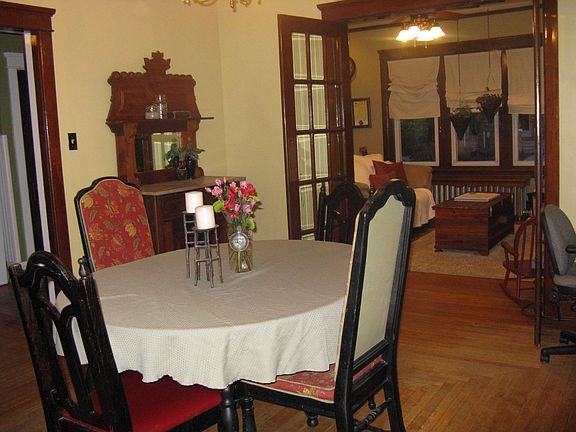 Dining room- living room view