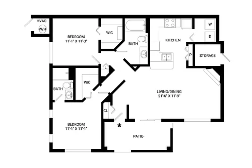 Floor plan Evans