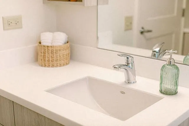Kanekapolei Collection Bathroom Vanity and sink with decor