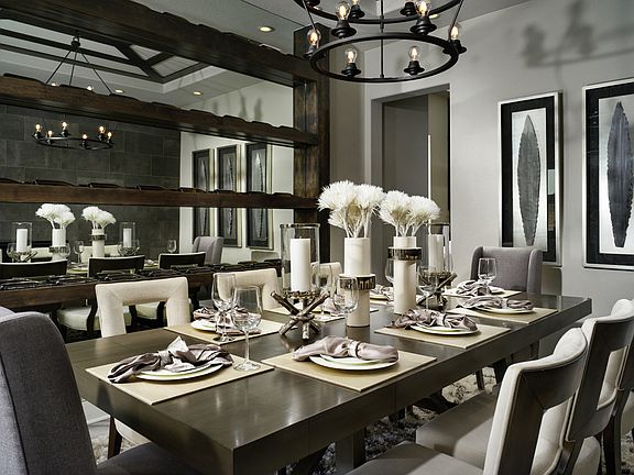 Host friends and family in the dining room