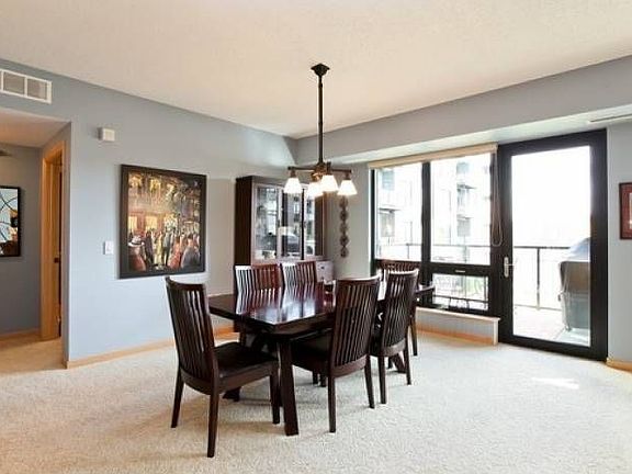 Spacious dining room.
